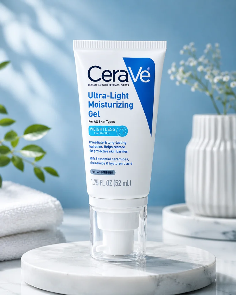 CeraVe Ultra-Light Moisturizing Gel 52ml | Lightweight Hydrating Gel for All Skin Types